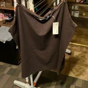 Brown chamise/tank top